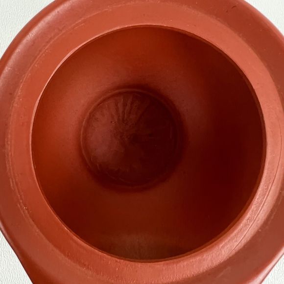 Japanese Tokoname Houhin Handleless Teapot Red Clay Shuedi Green Tea 6 oz 180 ml - Picture 6 of 8